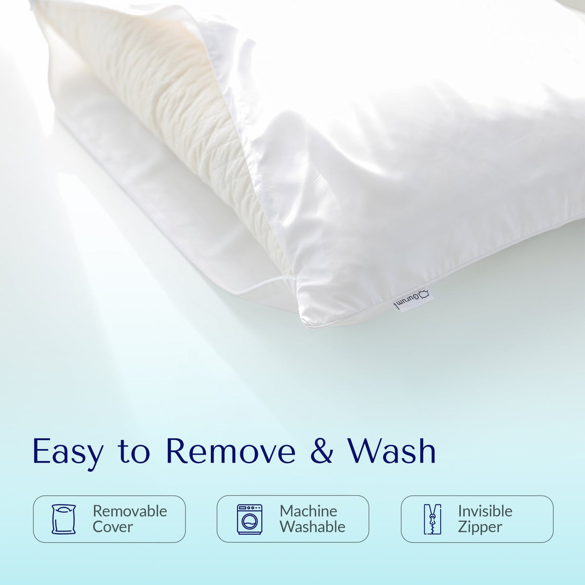 Gurum Anti - Allergy Pillow Cover – Hypoallergenic, Breathable & Washable Protection - Gurum Pillow