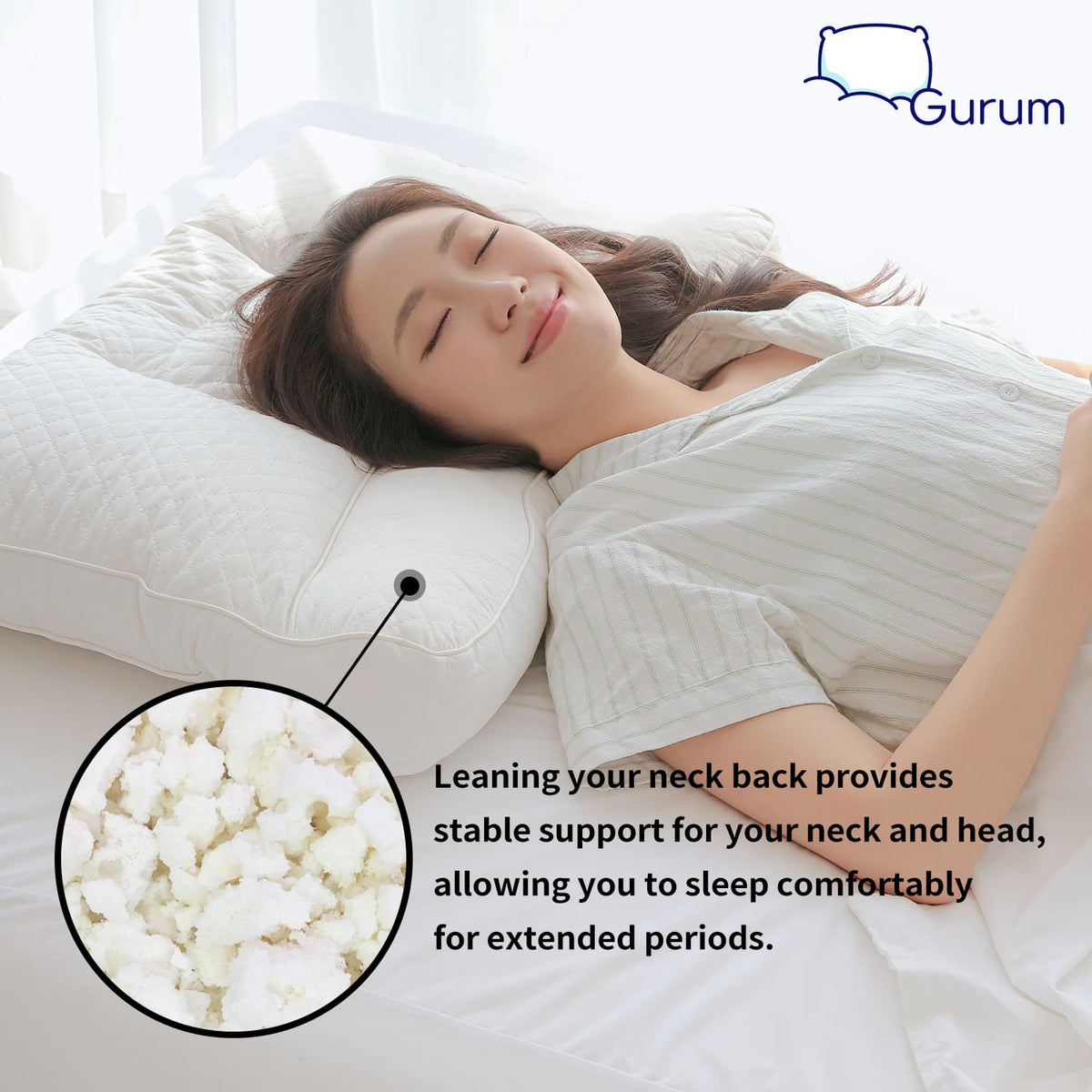 Gurum Premium Latex Pillow – Neck Pain Relief for Better Sleep - Gurum Pillow