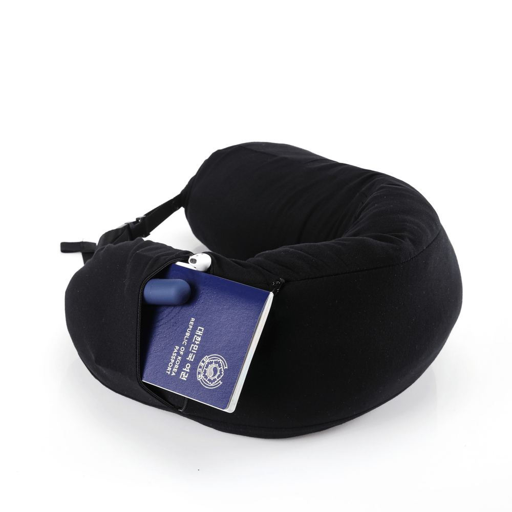 Gurum Travel Latex Pillow with Hoodie & Pocket for On - the - Go Comfort - Gurum Pillow