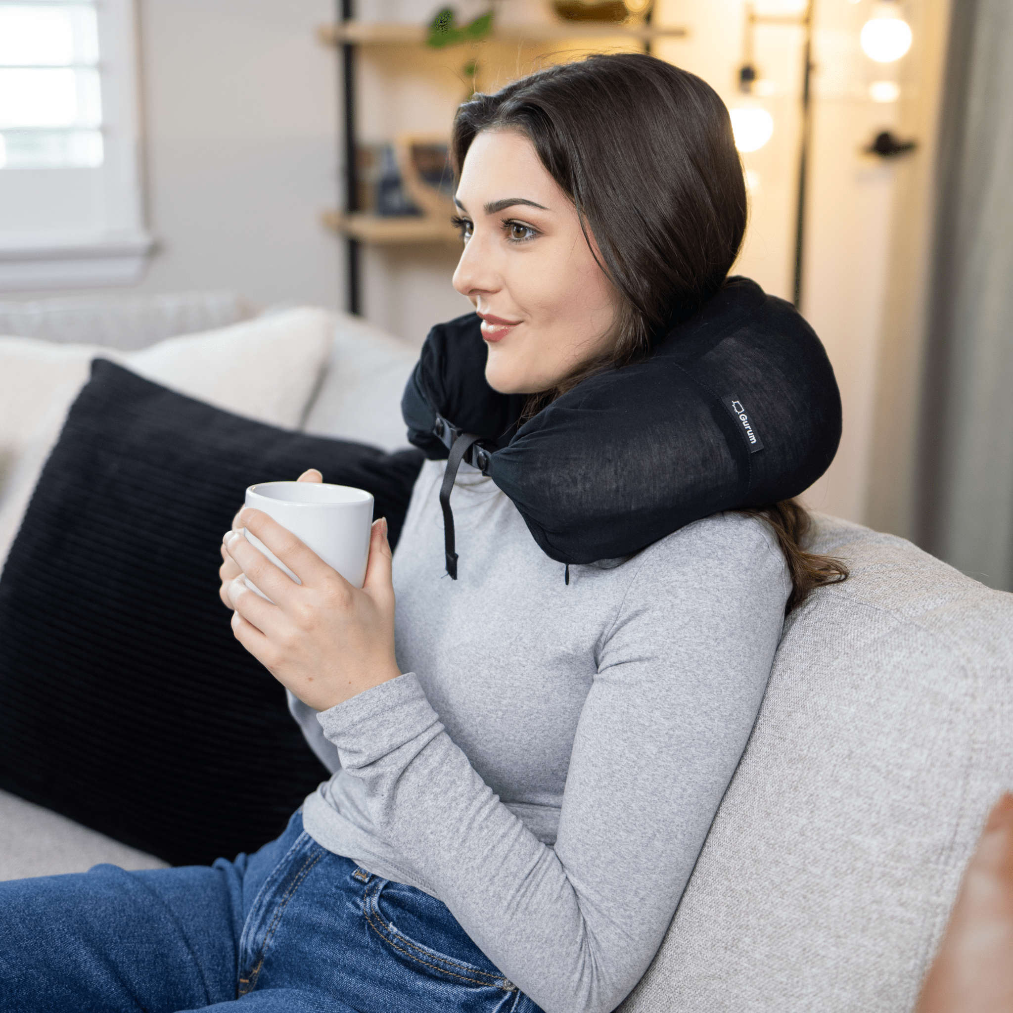 Gurum Travel Latex Pillow with Hoodie & Pocket for On - the - Go Comfort - Gurum Pillow