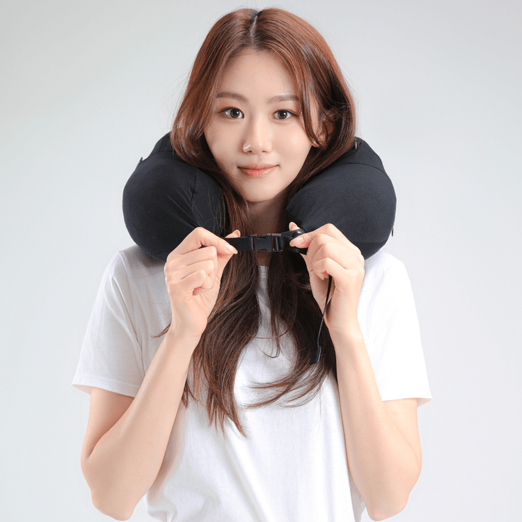 Gurum Travel Latex Pillow with Hoodie & Pocket for On - the - Go Comfort - Gurum Pillow