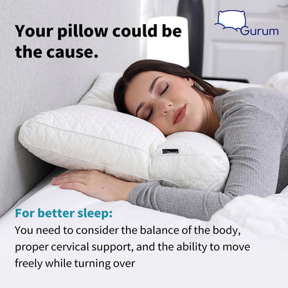 Gurum Premium Latex Pillow – Neck Pain Relief for Better Sleep