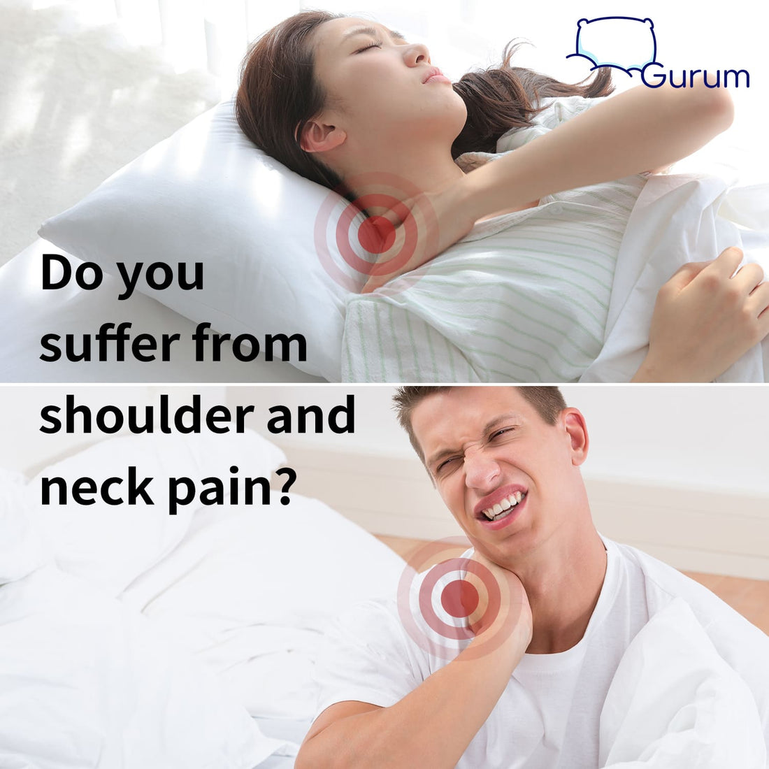 Gurum Premium Latex Pillow – Neck Pain Relief for Better Sleep