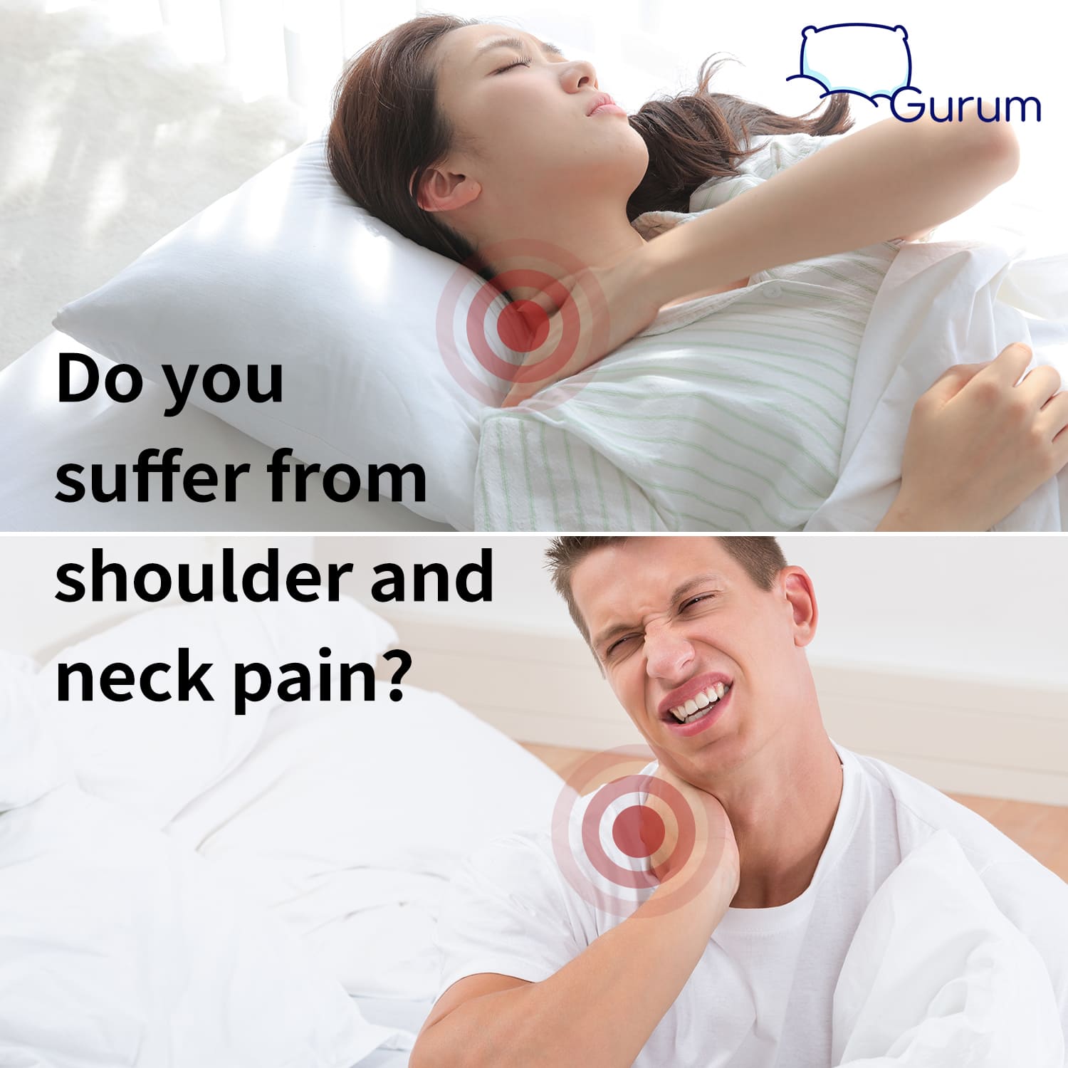 Gurum Premium Latex Pillow – Neck Pain Relief for Better Sleep