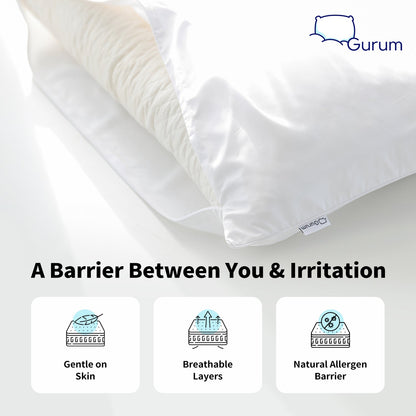 Gurum Anti - Allergy Pillow Cover – Hypoallergenic, Breathable &amp; Washable Protection - Gurum Pillow