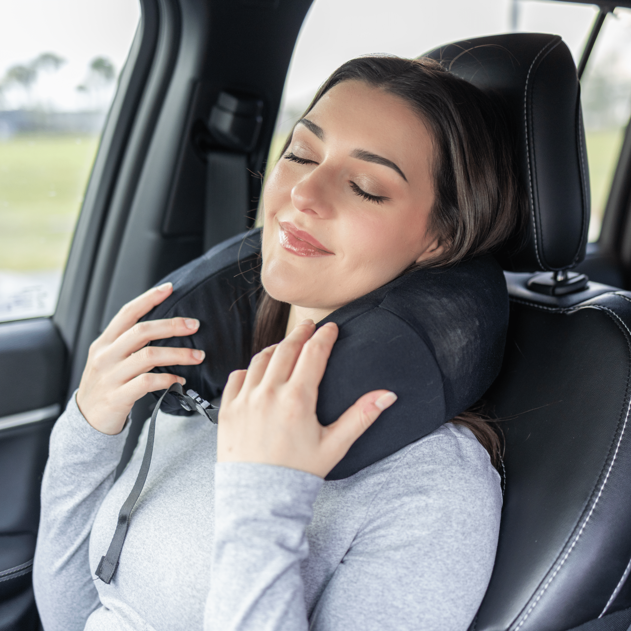 Gurum Travel Latex Pillow with Hoodie &amp; Pocket for On - the - Go Comfort - Gurum Pillow