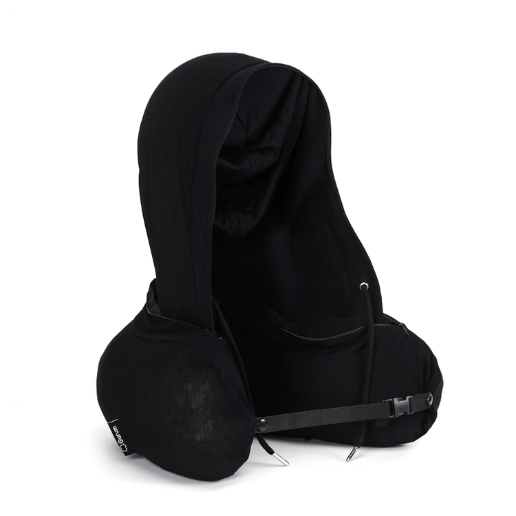 Gurum Travel Latex Pillow with Hoodie &amp; Pocket for On - the - Go Comfort - Gurum Pillow